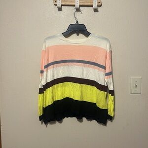 PSOPHIA Striped Pima cotton Top Size‎ Medium